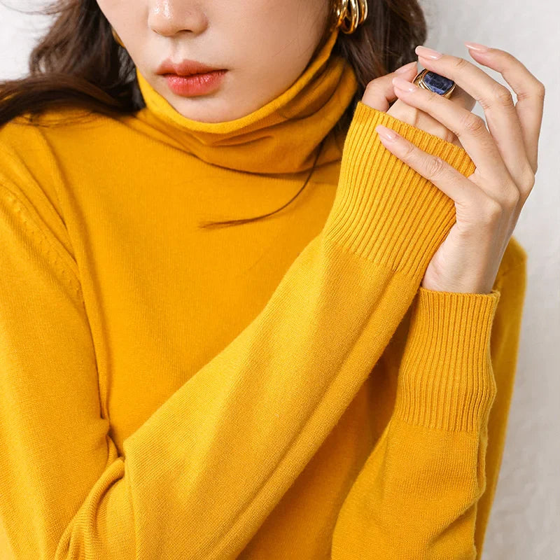 Cashmere sweater woman fashion 2019 women turtleneck cashmere sweater women knitted pullover women sweater Casual tops M-XXXL