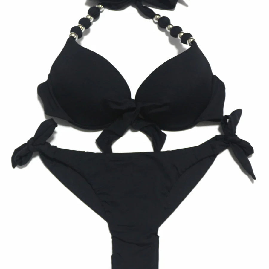 EONAR Push Up Bikini Women Bandage Swimsuits Brazilian Cut Bottom Bikini Set Bathing Suits maillot de bain femme Swimwear
