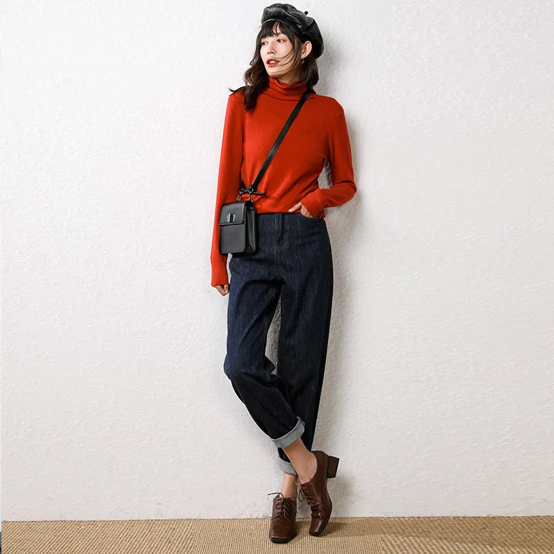 Cashmere sweater woman fashion 2019 women turtleneck cashmere sweater women knitted pullover women sweater Casual tops M-XXXL