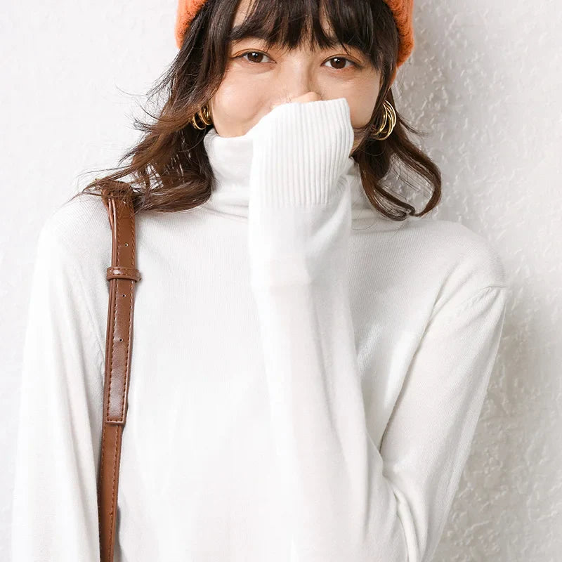 Cashmere sweater woman fashion 2019 women turtleneck cashmere sweater women knitted pullover women sweater Casual tops M-XXXL