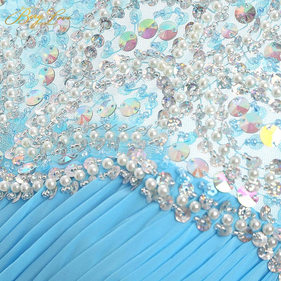 Royal Blue Short Homecoming Dress Mini Beaded Chiffon Homecoming Gowns Short Graduation Dresses Gowns Prom Dresses