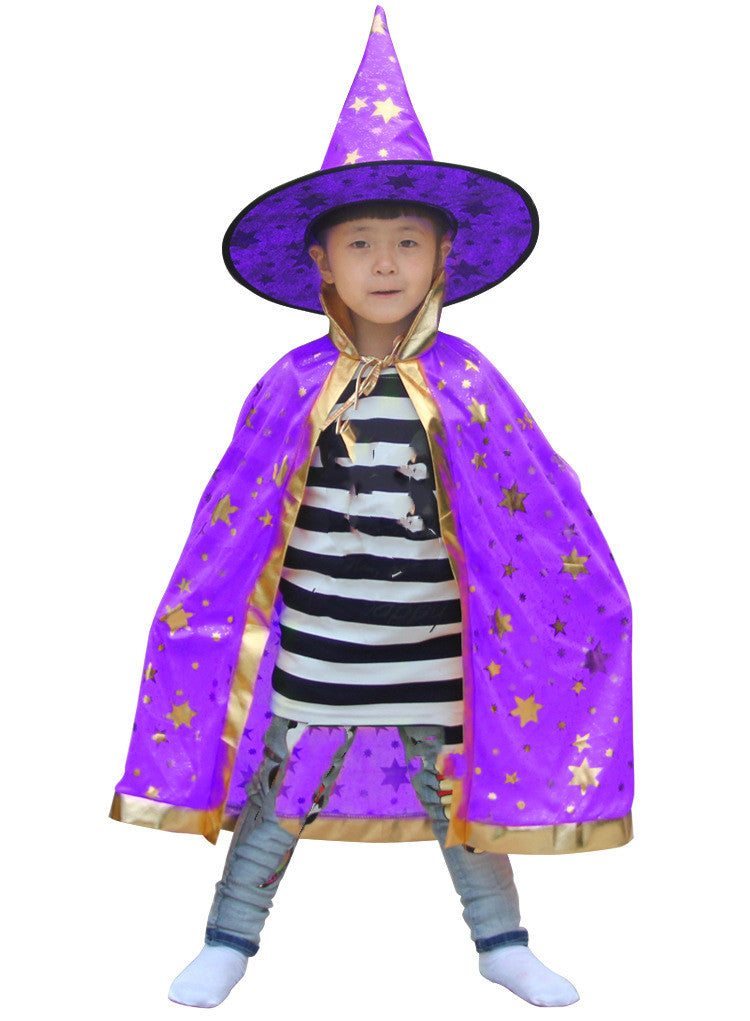 Halloween Children's Cloak Costume SIX STAR Cloak Purple Free Size