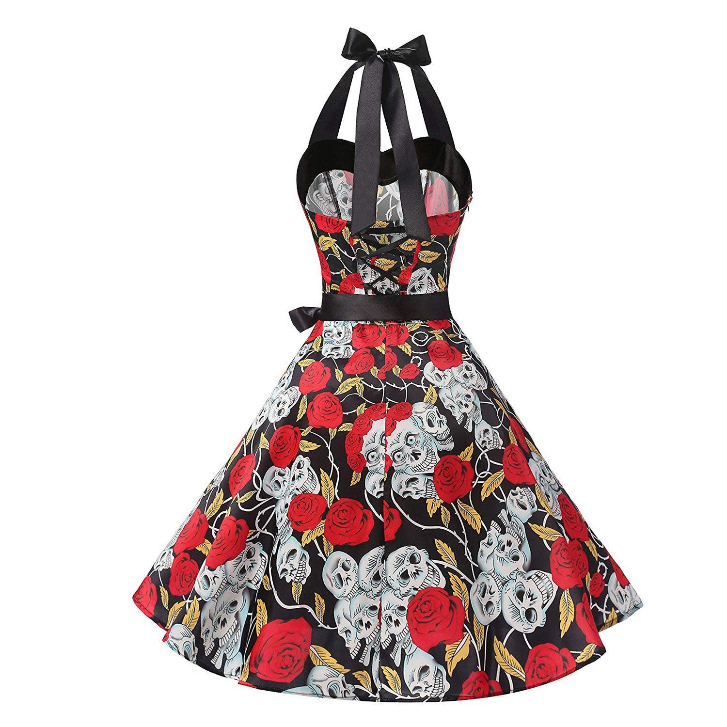 Halloween Easter Hepburn Dress Red