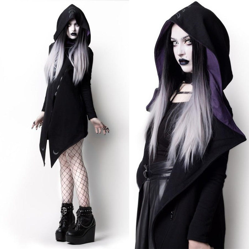 Halloween irregular hooded jacket
