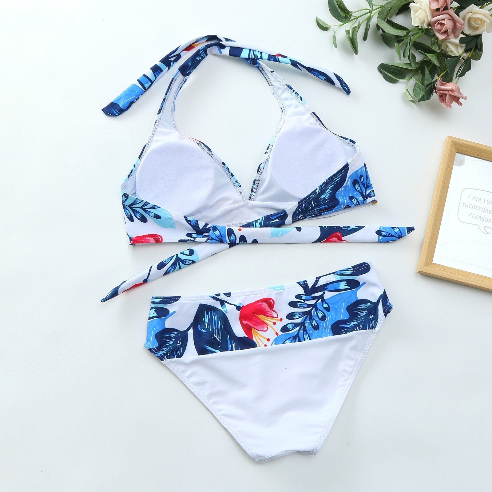 Halter Swimsuits Two Piece Bikini Set 2024 Sexy Swimwear