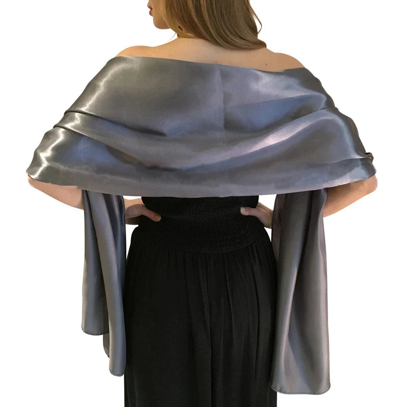 19 Colors Wrap Shaw Long Formal Wedding Party Ladies wrap shawl Elegant Evening Bridal shawl wrap fashion brand scarves gray