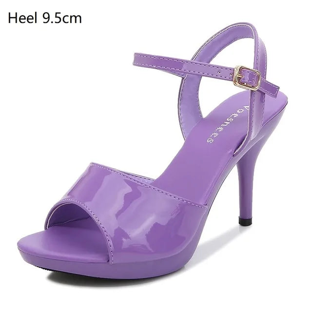 Women's Shoes High Heels Summer Sandals Sexy Platform Sandalia Feminina Colorful Shoes Club Part Slipers Front & Rear Strap Pump