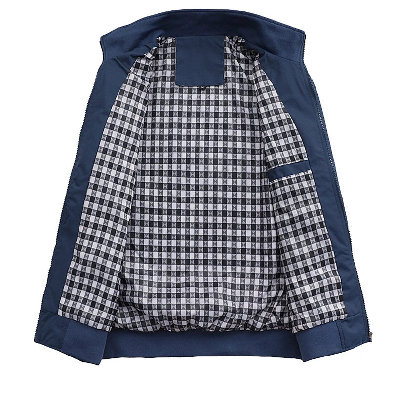 Spring Autumn Casual Solid Fashion Slim Bomber Jacket Men Overcoat Baseball Jackets Men's Jacket