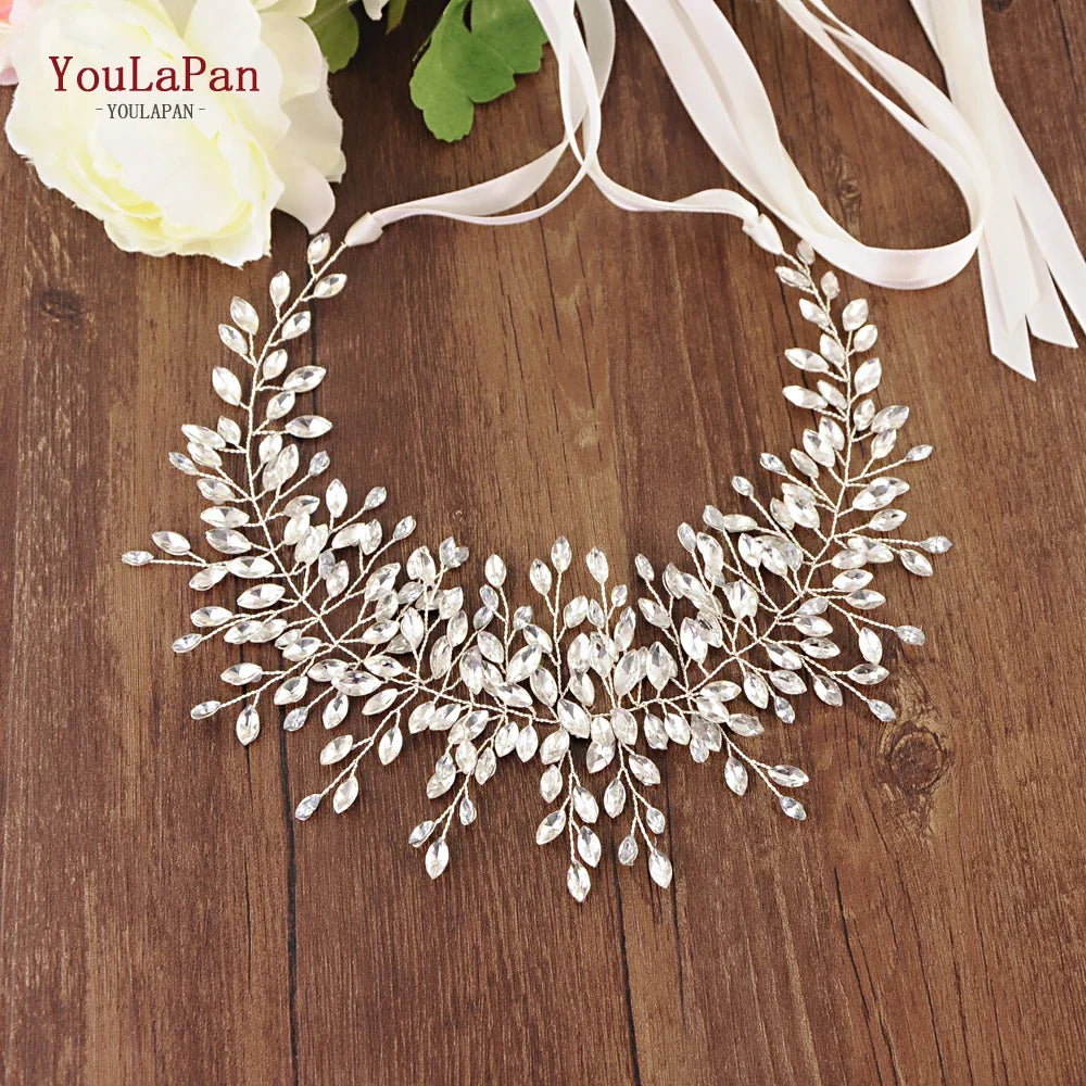 TOPQUEEN High Quanlity Bridal Belts Silver Diamond Belt Bridal Sashes Belt Luxury Rhinestone Belt Wedding Dress Sash Belt SH237