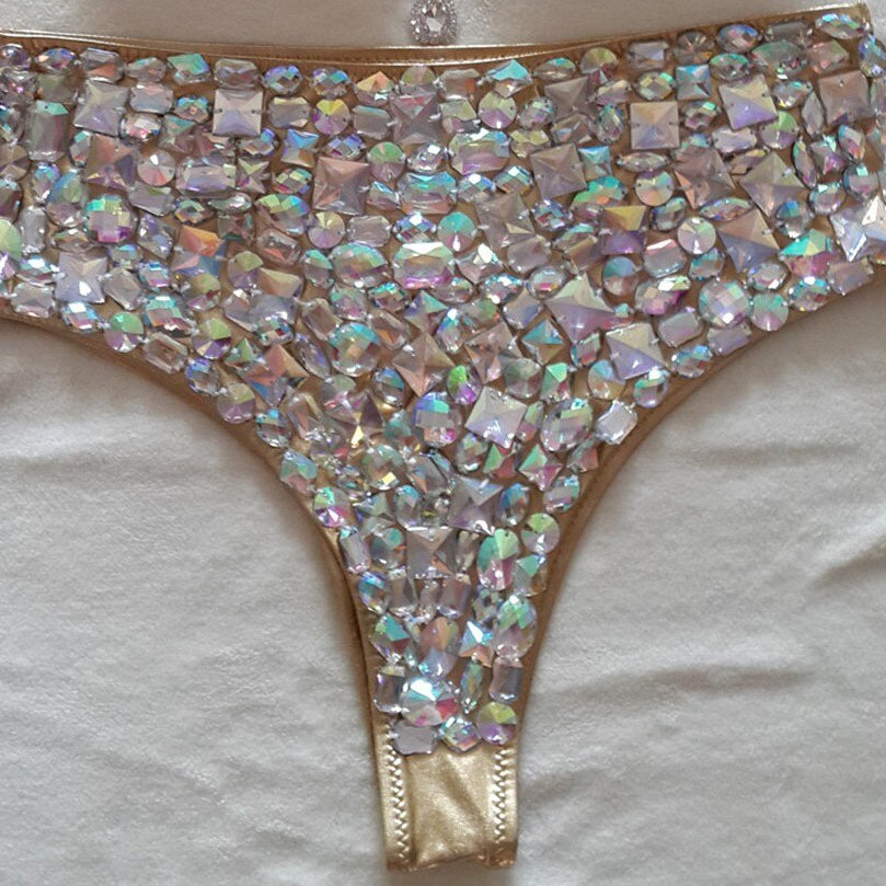 Sexy Push Up Bikini Luxury Rhinestone Diamond Swimsuit Hand Sewing Crystal Women's Swimwear Summer Beach Wear Biquini