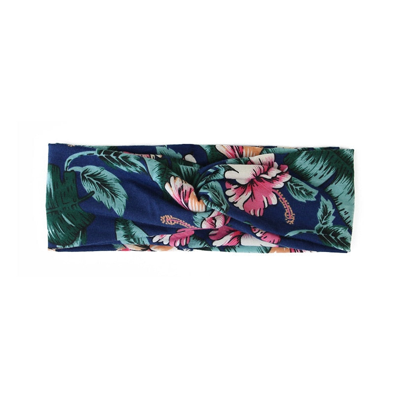 Headband 2024 New Light Weight Headbands Hair Accessories Woman Summer Bohemian Bandanas Elastic Wide Knitted Knotted Hair Bands 10