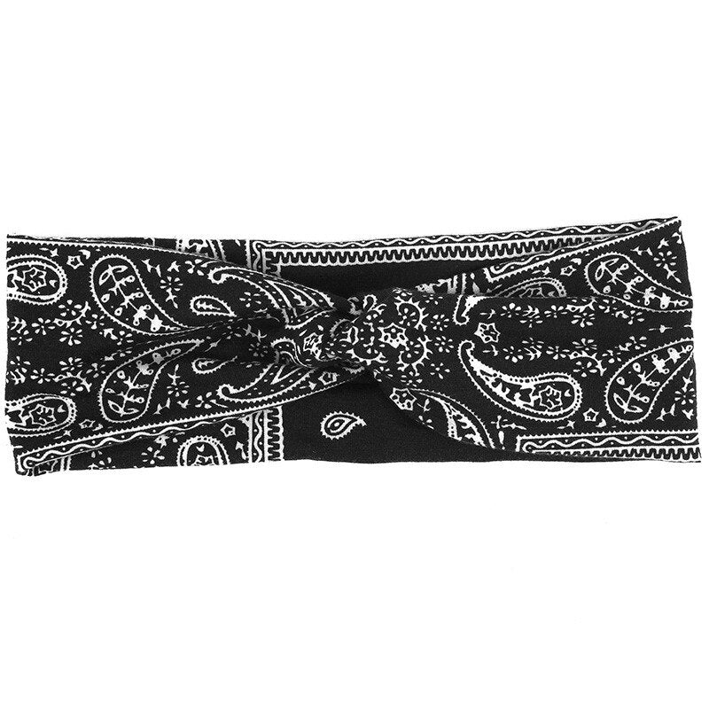 Headband 2024 New Light Weight Headbands Hair Accessories Woman Summer Bohemian Bandanas Elastic Wide Knitted Knotted Hair Bands