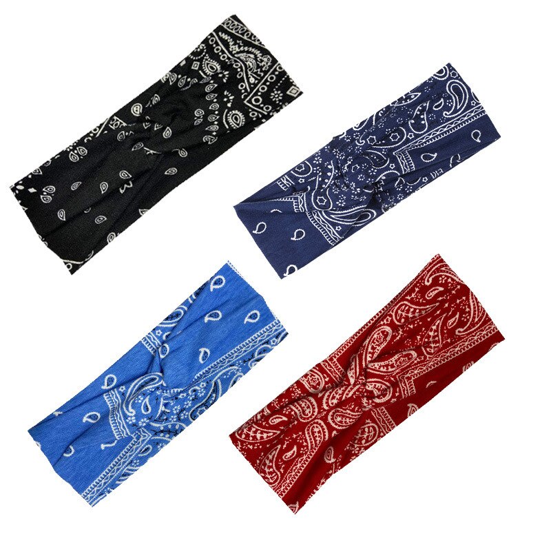 Headband 2024 New Light Weight Headbands Hair Accessories Woman Summer Bohemian Bandanas Elastic Wide Knitted Knotted Hair Bands