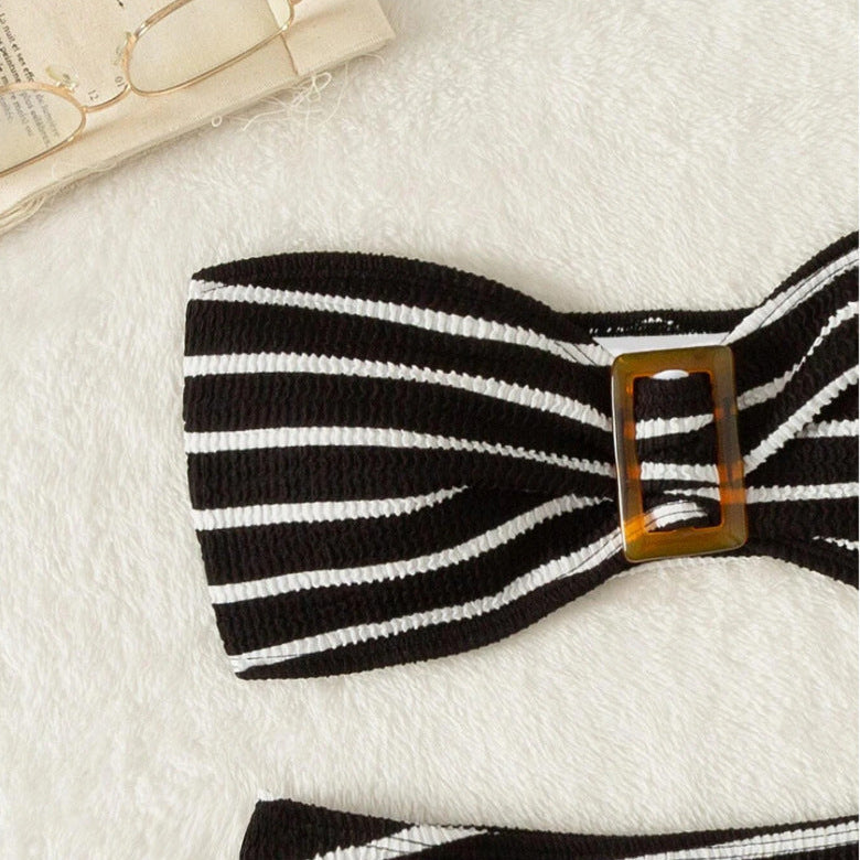 High Waist Split Bikini Women's Swimwear