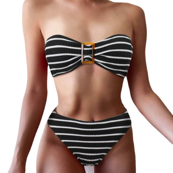 High Waist Split Bikini Women's Swimwear