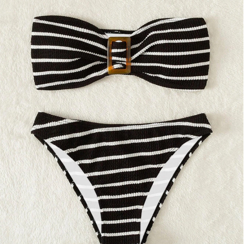 High Waist Split Bikini Women's Swimwear