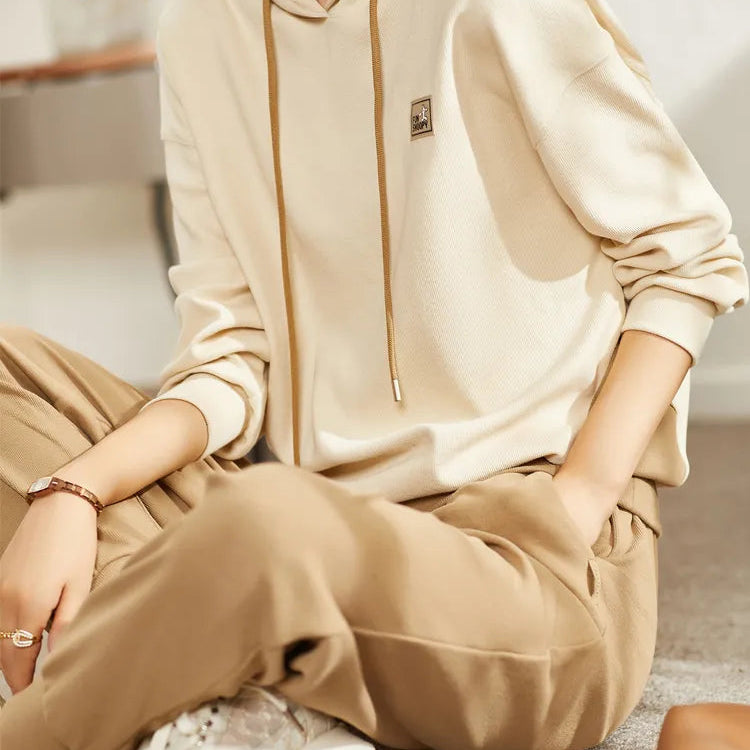 Hoodies Tracksuit Sweatsuit for Women 2024 Autumn Outfits New In Matching Sets Two Piece Sweat Pant Sets Sports Suits