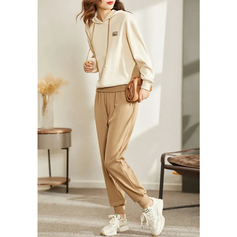 Hoodies Tracksuit Sweatsuit for Women 2024 Autumn Outfits New In Matching Sets Two Piece Sweat Pant Sets Sports Suits