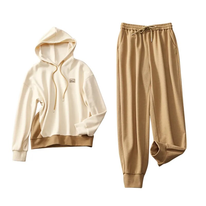 Hoodies Tracksuit Sweatsuit for Women 2024 Autumn Outfits New In Matching Sets Two Piece Sweat Pant Sets Sports Suits