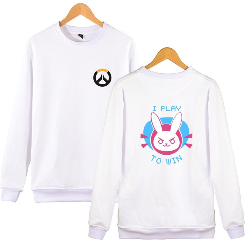 Hot Overwatches OW Long Sleeve Hooded Jacket Sweatshirt Dva Cosplay Halloween Costume Spring Thin Hoodies