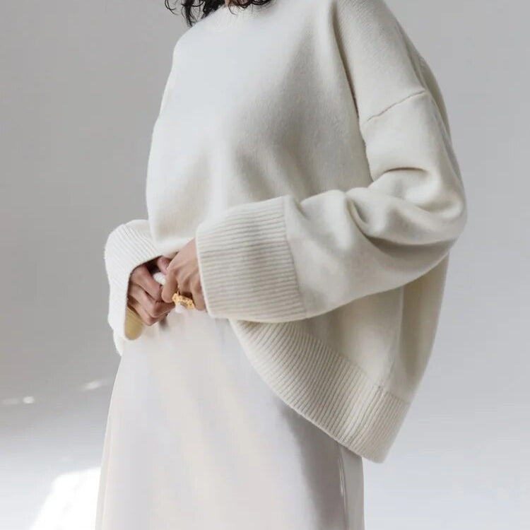 KarSaNy Women Loose Sweaters For Winter Thick Knit Pullovers Green Outwear Women's Sweater Black Oversized Sweaters For Women White