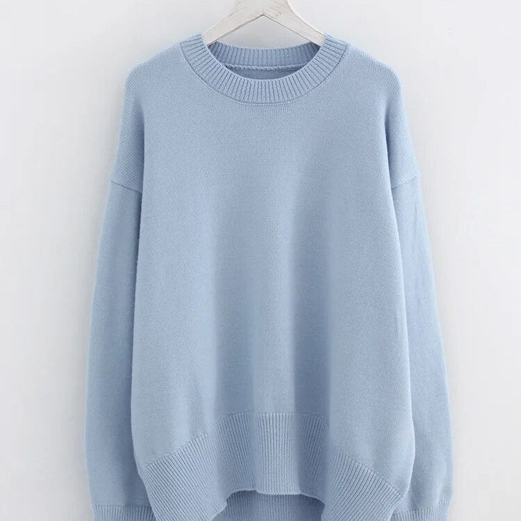 KarSaNy Women Loose Sweaters For Winter Thick Knit Pullovers Green Outwear Women's Sweater Black Oversized Sweaters For Women