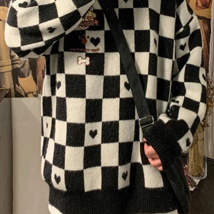 Kawaii Autumn Winter Women's Sweater Pullover Loose Long Sleeve Top Jumper Korean Fashion Oversized Sweater Clothes for Women