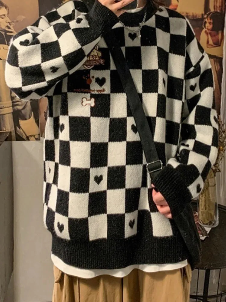 Kawaii Autumn Winter Women's Sweater Pullover Loose Long Sleeve Top Jumper Korean Fashion Oversized Sweater Clothes for Women