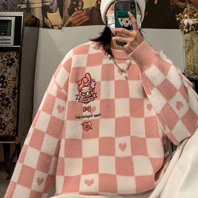 Kawaii Autumn Winter Women's Sweater Pullover Loose Long Sleeve Top Jumper Korean Fashion Oversized Sweater Clothes for Women