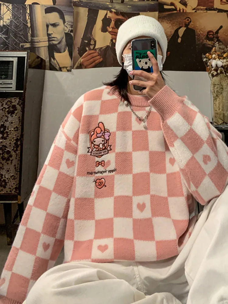 Kawaii Autumn Winter Women's Sweater Pullover Loose Long Sleeve Top Jumper Korean Fashion Oversized Sweater Clothes for Women