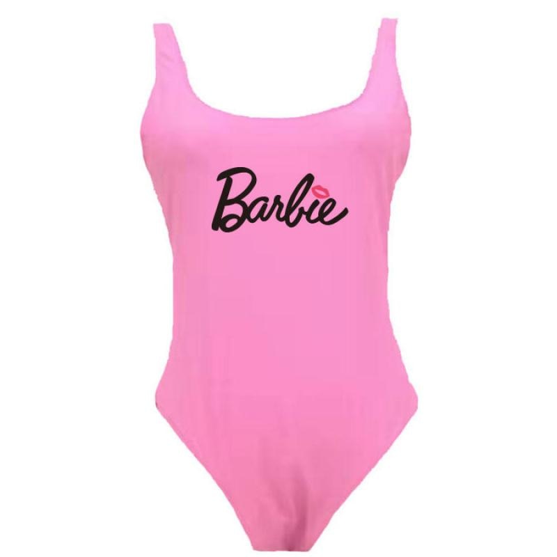Kawaii Summer Girl Barbie Swimsuit Anime Cartoon Ladies Sexy Slim Beach Bikini Women Suspenders Vest Jumpsuit Bathing Suits Gift
