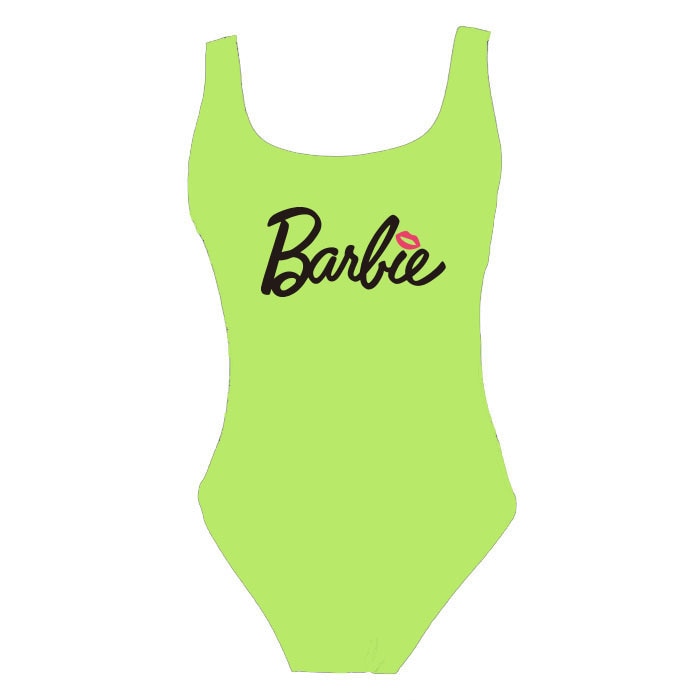 Kawaii Summer Girl Barbie Swimsuit Anime Cartoon Ladies Sexy Slim Beach Bikini Women Suspenders Vest Jumpsuit Bathing Suits Gift yingguanghei