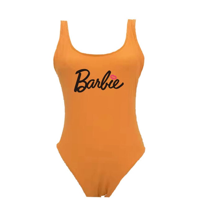 Kawaii Summer Girl Barbie Swimsuit Anime Cartoon Ladies Sexy Slim Beach Bikini Women Suspenders Vest Jumpsuit Bathing Suits Gift juhei