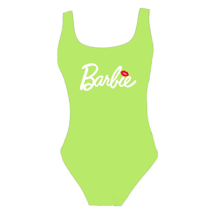 Kawaii Summer Girl Barbie Swimsuit Anime Cartoon Ladies Sexy Slim Beach Bikini Women Suspenders Vest Jumpsuit Bathing Suits Gift yingguangbai