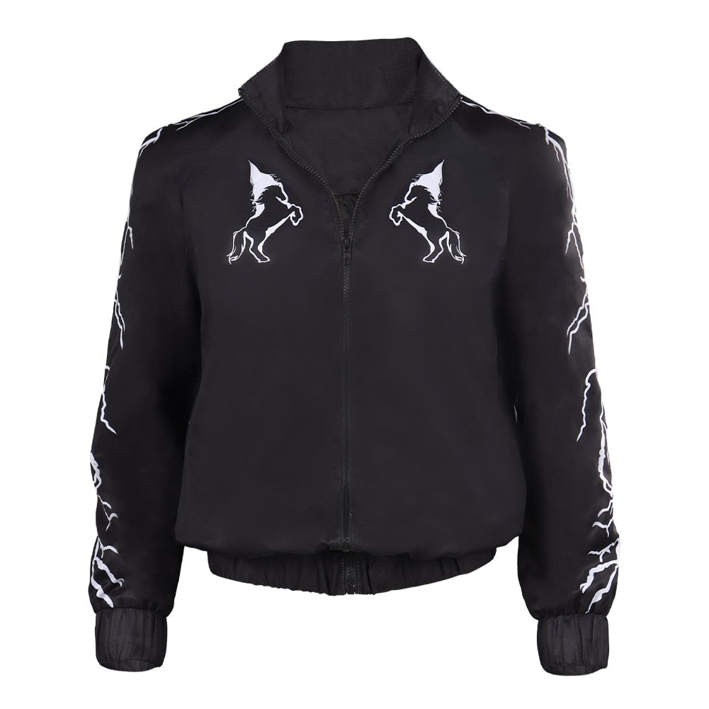 Ken Cosplay Fantasia Black Jacket Vest Headband Waist Bag Necklace Pants Barbier Costume Adult Men Halloween Carnival Party Suit Male Coat