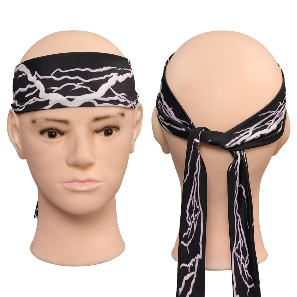 Ken Cosplay Fantasia Black Jacket Vest Headband Waist Bag Necklace Pants Barbier Costume Adult Men Halloween Carnival Party Suit