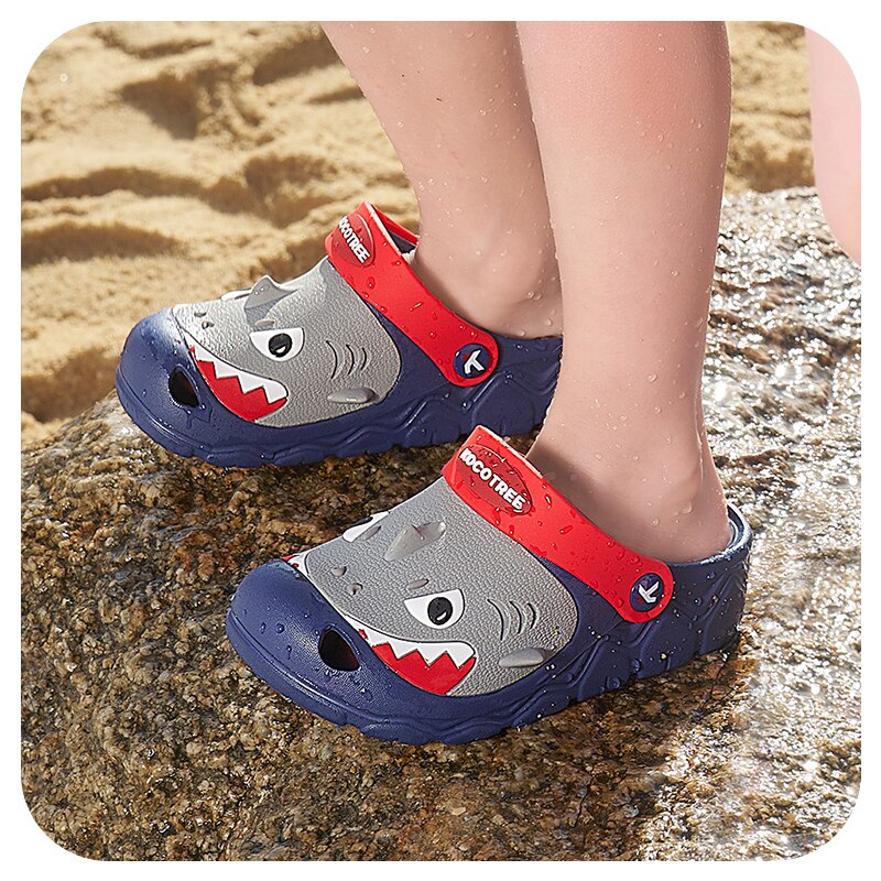 Kocotree Children&#39;s Slippers For Boys and Girls Summer Anti Slip Baby Hole Shoes Indoor Home Sandals and Slippers AMAIO