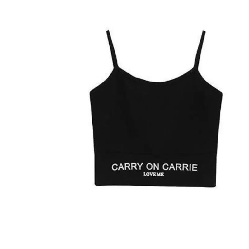 Korean Elegant Sportswear Suit Women's Spring Autumn Fashion Short Sweater+Suspenders+Pants Three Piece Female Tracksuit Set Vest 01