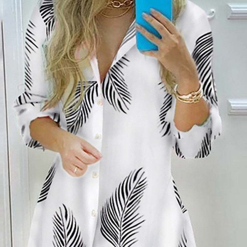 Ladies New Dress Fashion Color Matching Slim Short-Sleeved Shirt Dress Casual Home Street Commuter Plus Size Dress Vestidos Q802 3