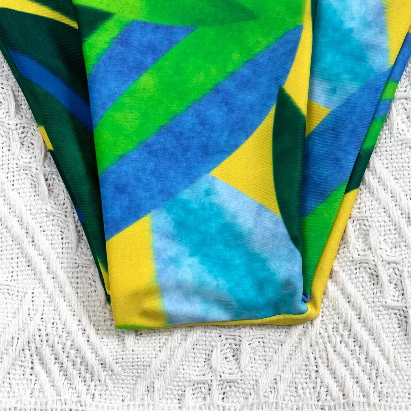 Ladies One Piece Swimsuit Push Up Print