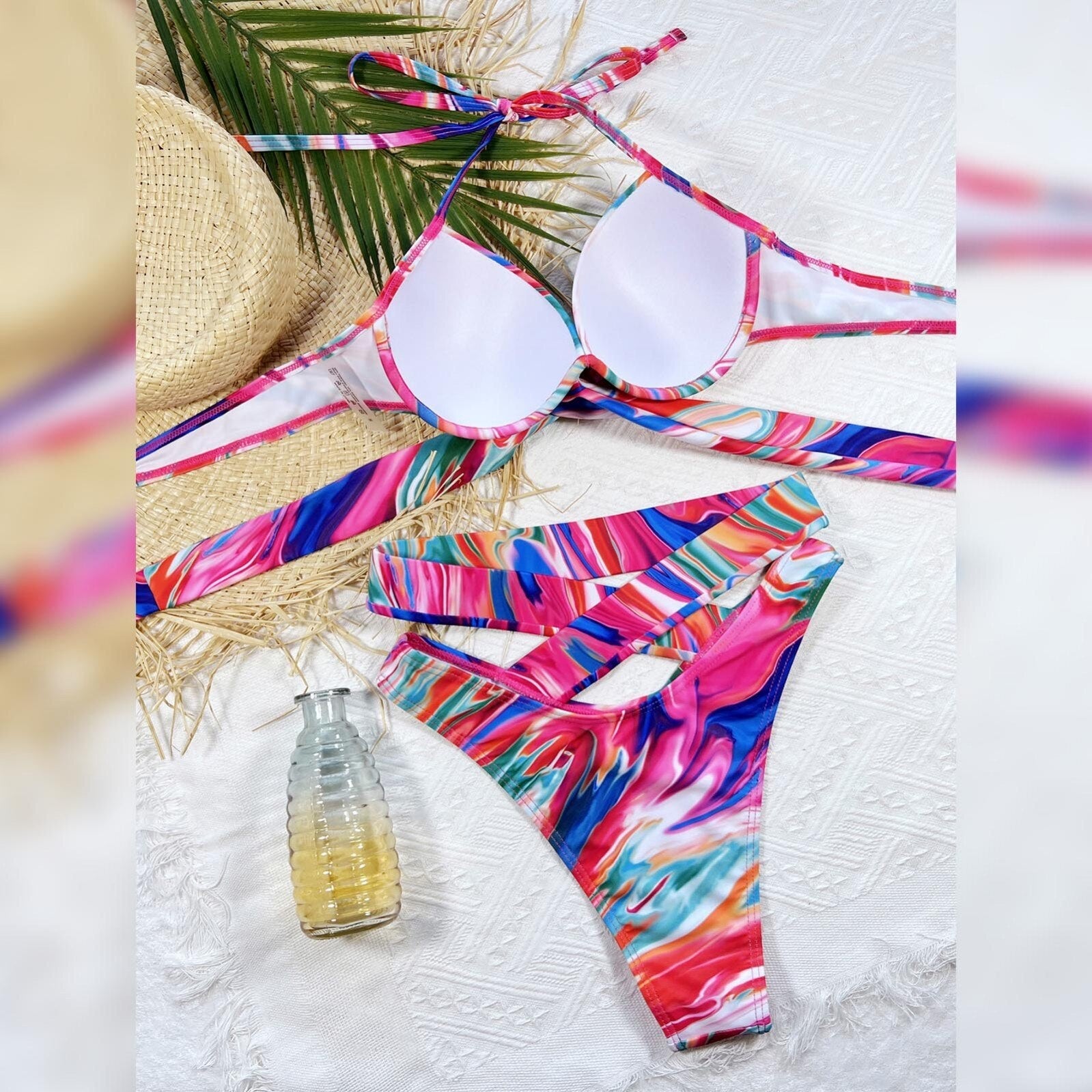 Ladies Summer Print Bikini Fashion Sexy Beach Swim Bikini Sets