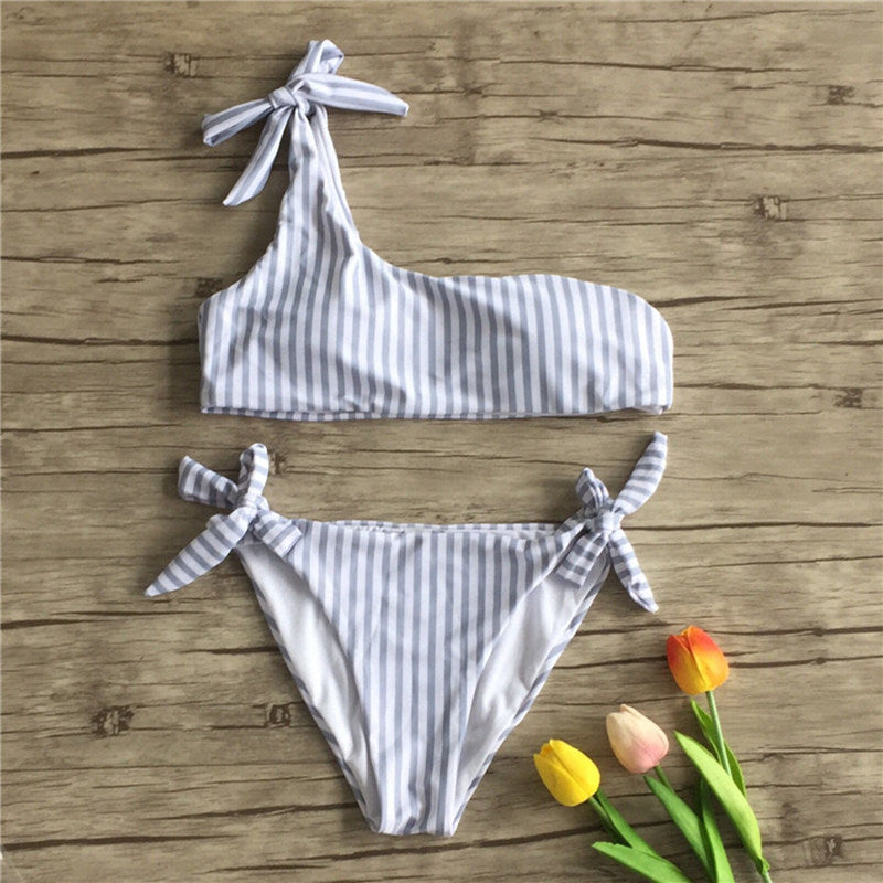 Ladies' split swimsuit Grey