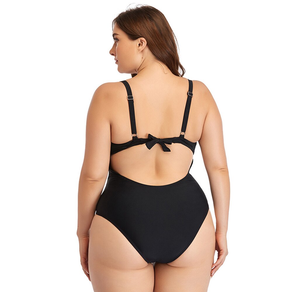 Large Size Swimsuits - One Piece Plus Size Bikini Set Swimwear Sexy Swim Suit Beachwear Bathing Suit Swimwear Monokini