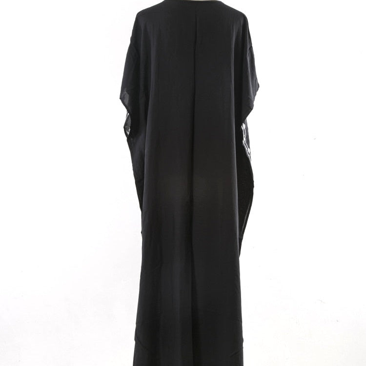 Loose Kaftan Swimsuit Cover Up Beach Long Casual Caftan Dress