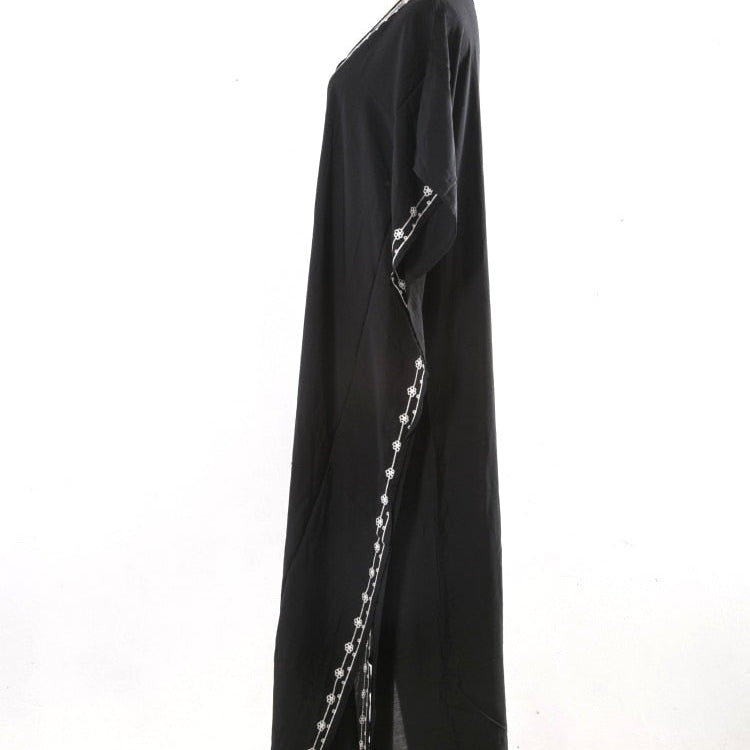 Loose Kaftan Swimsuit Cover Up Beach Long Casual Caftan Dress