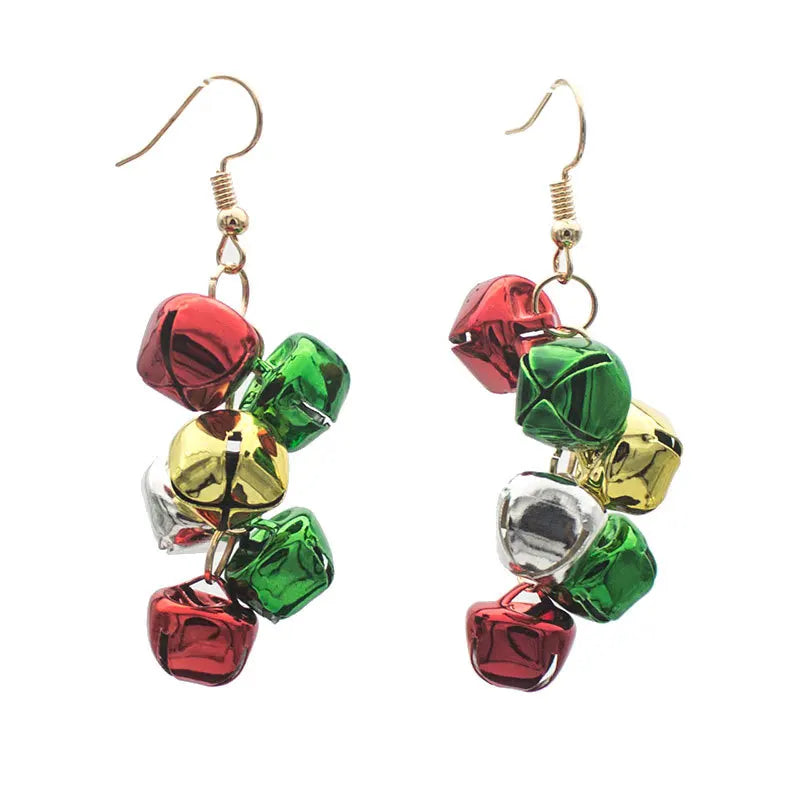 Luoluoyi Christmas Earrings Crystal Snowman Jewelry Christmas Tree Stud Earring For Women Creative Party Accessories Girl Gifts