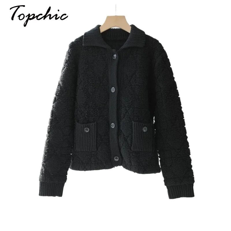 Luxury Cashmere Sweater Women Embroidery White Black Knitted Cardigans Para Mujer White Black Ropa De Mujer 2024