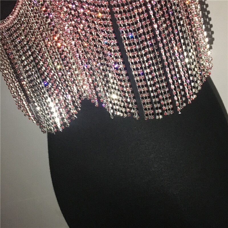 Luxury Crystal Bikini Sexy Rhinestone Tassels Women Swimwear Shiny Jewllery Diamonds Female's Swimsuit