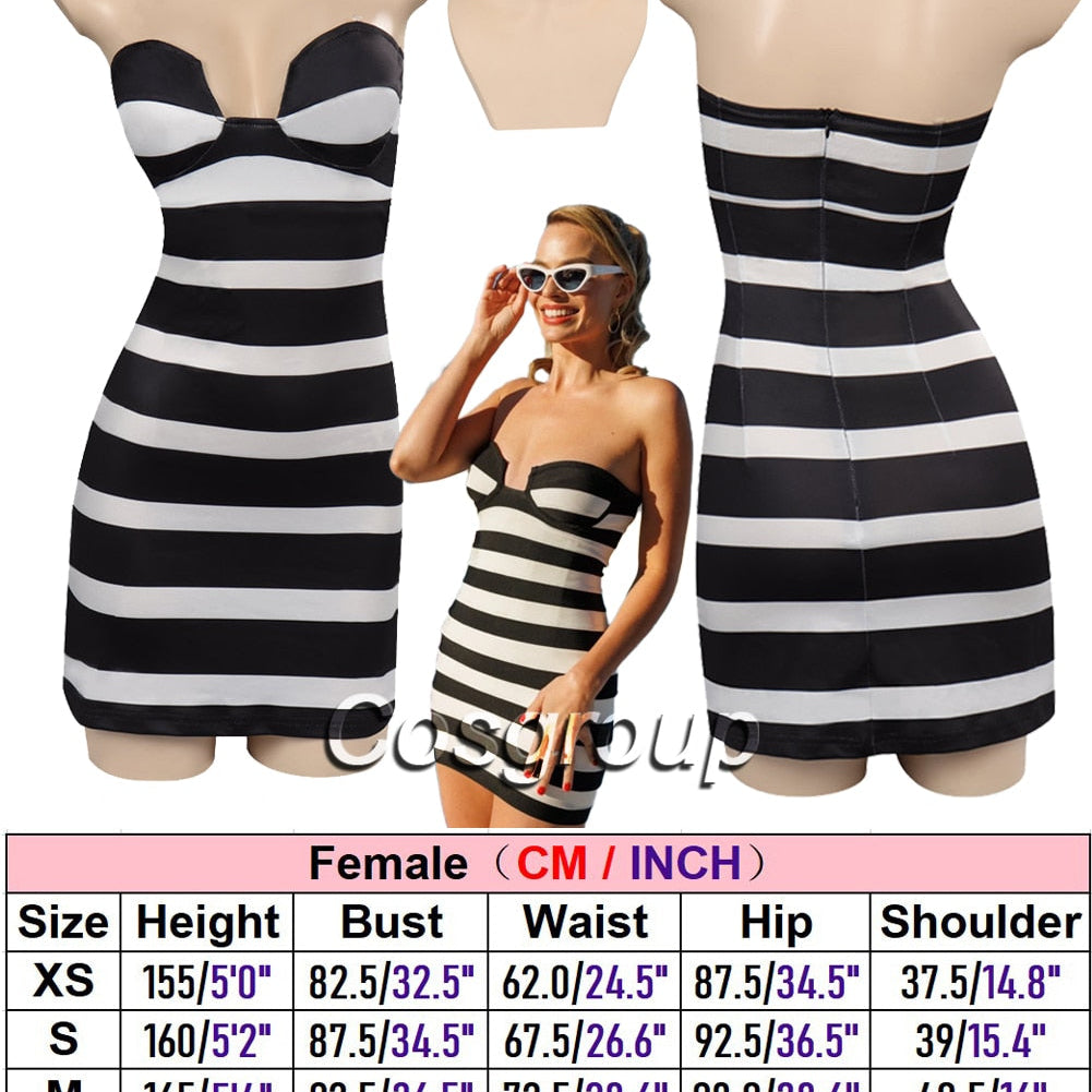 Margot Cosplay Kawaii Pink Plaid Dress Women Costume 2024 Movie Barbei Roleplay Fantasia Halloween Party Clothes For Disguise Style O