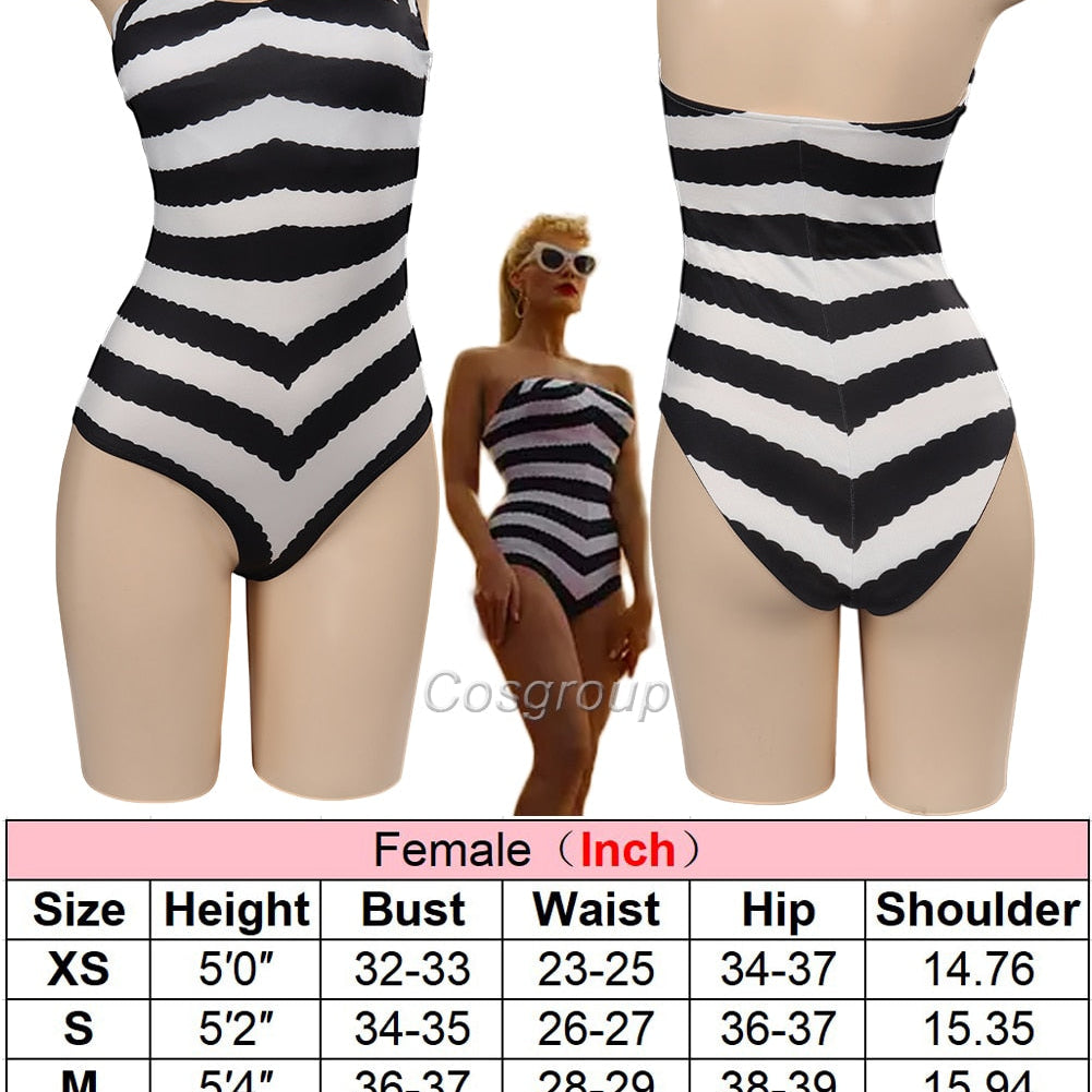 Margot Cosplay Kawaii Pink Plaid Dress Women Costume 2024 Movie Barbei Roleplay Fantasia Halloween Party Clothes For Disguise Style D